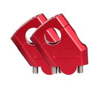 GTVRFLOKI Compatible con Yamaha para XJR1200 para XJR1300 Abrazadera para Manillar De Motocicleta 3 Colores Accesorios para Motocicleta Elevadores Manillar Moto(Red,22mm)