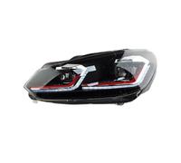 GTVRFLOKI Repuestos Coche Compatible Con Golf 6 2009-2013 Luces Antiniebla Freno DRL Luce Direccionales Coche Listo Para Usar Conjuntos De Faros Repuestos Luz de Freno(Red)