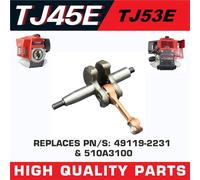 GTWSQQ Conjunto de cigüeñal TJ45 TJ53 apto for Kawasaki TJ53E TJ45E KBL45 Motor Desbrozadora Recortadora Taladro Excavador de agujeros Cigüeñal(TJ53 TJ53E)