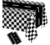 GTYARYUA Mantel Cumpleaños Infantil, 2 PCS Manteles De Coche De Carreras, 137 * 274 CM Pista De Carreras Racing Car Manteles, para Suministros para Fiestas Temáticas de Cumpleaños