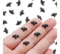 GTYARYUA Mini Murciélago, 100 PCS Halloween Murciélagos, Ornamento en Miniatura de Halloween, Decoración de Escritorio, para Carnaval, DIY, Decoración de Paisajes en Miniatura (Murciélagos)