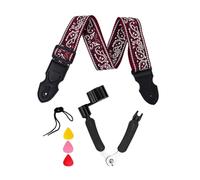 GTYHH 1 Correa De Guitarra Bohemia Y 1 Cambiador De Cuerdas, con Púas, Juego De Accesorios para Músicos, Adecuado para Guitarra Eléctrica Y Bajo.