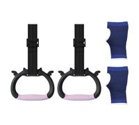 GTYHH 1 Par De Anillos Deportivos para Niños Y 1 Par De Protectores De Palmas, Equipos De Fitness para Niños, Equipos De Entrenamiento Físico para Niños, Accesorios De Fitness En Interiores.