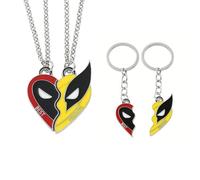 GTYHH 1 Par De Collares De Buen Amigo Y 1 Par De Llaveros De Buen Amigo, Regalos De Amistad, Joyería De Metal Creativa, Joyería Interesante