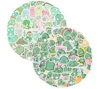 GTYHH 100 Pegatinas De Dinosaurios, Pegatinas Lindas De Dibujos Animados, Decoración Verde, Pegatinas para Niños, Pegatinas Interesantes, Pegatinas Decorativas para Tazas De Agua De Maleta DIY