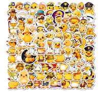 GTYHH 100 Uds Pegatinas De Pato Amarillo Impermeables, Pegatinas De Pato Lindas, Pegatinas De Grafiti De Animales, Adecuadas para Álbumes De Recortes, Ordenadores Portátiles, Equipaje
