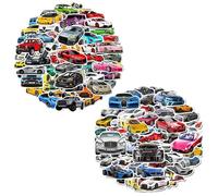 GTYHH 100Pegatinas para Coches Deportivos, Grafiti, Impermeables y Personalidad Creativa