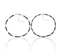 GTYHH 2 Collares De Perlas, Cadena De Clavícula Ajustable, Collar De Perlas para Hombre, Collar De Moda Personalizado, Complementos De Bisutería De Moda, Regalo para Hombre