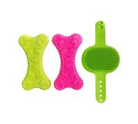 GTYHH 2 Juguetes para Morder Perros Y 1 Cepillo De Masaje para Mascotas, Juguetes Molares para Mascotas, Limpieza Y Aseo De Perros, Regalos para Dueños De Mascotas.