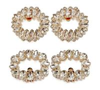 GTYHH 2 Pares De Clips Para Zapatos De Mujer, Con Diamantes Y Cristales, Adecuados Para Tacones Altos Y Otros Estilos De Zapatos, Perfectos Para Fiestas Y Bodas