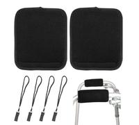 GTYHH 2 Pares De Fundas Antideslizantes para Muletas Y 4 Cuerdas Antipérdida, Esponja De Espuma Antideslizante Que Absorbe Los Golpes, Amortiguación Espesante Transpirable, Muletas Plegables.