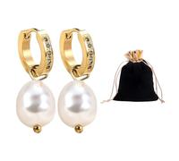 GTYHH 2 Pares De Pendientes De Perlas Y 1 Pieza De Bolsa De Joyería, Pendientes De Mujer, Accesorios De Vestir
