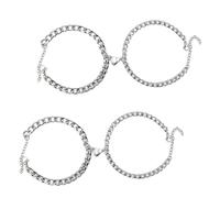 GTYHH 2 Pares De Pulseras De Amor para Parejas, Pulseras Magnéticas Ajustables, Regalos De San Valentín con Un Ambiente Cálido, Joyas Modernas Y Sencillas.