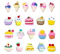 GTYHH 21 Piezas De Joyería Con Forma De Postre, Lindas Joyas De Dibujos Animados, Joyas Para Niñas, Joyas Multiusos, Pueden Decorar Fundas De Teléfonos Móviles, Accesorios Para El Cabello Y Zapatos.