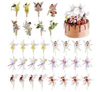 GTYHH 24 Piezas Plugin De Pastel Temático De Bailarines, Decoraciones Creativas De Pastel, Chicas para La Fiesta De Cumpleaños para Niñas, Accesorios Dulces Y Lindos.