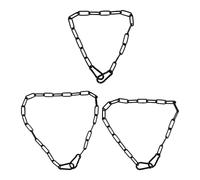GTYHH 3 Piezas De Cadenas Coles Negras, Cadenas para Cerraduras De Puertas, Cadenas Coles para Macetas, Cadenas Coles para Candelabros, Cadenas para Puertas De Jaulas para Mascotas