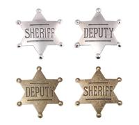 GTYHH 4 Insignia del Sheriff, Medalla Memorial Vintage, Accesorios De Ropa, Juegos De rol, Regalo De Fiesta.