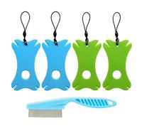 GTYHH 4 Piezas con Herramienta De Agarre De Garrapatas De Lupa Y 1 Peine De Pulgas, Ayuda De Peine De Mascotas, Agentes De Limpieza De Mascotas.