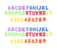 GTYHH 72 Piezas De Pegatinas De Espuma Alfanumérica, Baños para Niños, Pegatinas De Espuma De Letras Blandas, Entrenamiento De Iluminación.