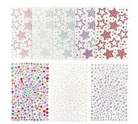 GTYHH 8 Pegatinas Decorativas para La Cara, Diamantes Intermitentes Ultrafinos, Accesorios De Maquillaje para Puesta En Escena, Accesorios De Estilo De Belleza DIY.