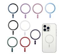 GTYHH 9 Uds. Imanes De Anillo Ultrafinos Pegatinas De Carga Inalámbrica para Teléfonos Móviles Accesorios De Carga Universales para Teléfonos Móviles Material De Acero Inoxidable