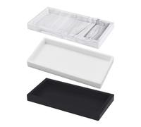 GTYHH Bandeja De Almacenamiento De Silicona De 3 Piezas, Bandeja para Cosméticos, Bandeja Rectangular, Bandeja Decorativa, Se Puede Utilizar En El Baño, La Cocina, La Sala De Estar Y El Dormitorio