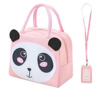 GTYHH Bolsa De Lonchera De 1 Parte De Panda-Pattern Y Cubierta De Tarjeta De Arroz De 1 Parte, Bolsas De Almuerzo De Dibujos Animados, Adecuada para Oficinas Y Escuelas.