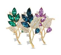 GTYHH Broches De Cristal De Orquídea De 3 Piezas, Accesorios Exquisitos para Trajes Y Vestidos, Duraderos Y Fáciles De Usar, Adecuados para Ropa, Adornos De Bufanda Y Combinaciones.