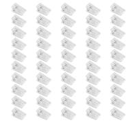 GTYHH Clips De Plástico Transparente De 50 Piezas, Clips De Pared Autoadhesivos, Carpetas, Adecuados Para Colgar Tapices, Fotos, Oficinas Y Decoraciones Navideñas.