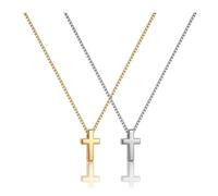 GTYHH Collares Cruzados Vintage De 2 Piezas, Collares para Reuniones Religiosas, Obsequios Conmemorativos Navideños, Decoraciones Diarias para Banquetes Y Ropa De Viaje.