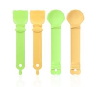 GTYHH Dispensador De Comida para Gatos De 4 Piezas, Exprimidor De Golosinas para Gatos, Cuchara De Comida para Mascotas, Suministros para Mascotas, Herramientas De Alimentación Portátiles