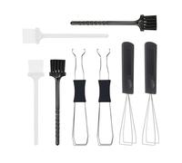 GTYHH Extractores De Llaves De Alambre De 2 Piezas Y Extractores De Llaves Dobles De 2 Piezas, con Cepillos De Limpieza De 2 Piezas, Herramienta De Extracción De Teclado