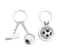 GTYHH Llaveros Conmemorativos De Fútbol De 2 Piezas, Llaveros De Regalo, Llaveros para Fanáticos del Fútbol, Llaveros De Metal, Llaveros Modernos Y Versátiles