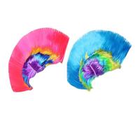 GTYHH Peluca Punk De 2 Piezas, Rock y Moda Personalizada - Accesorios De Cosplay y Fiesta