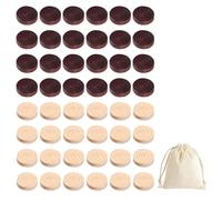 GTYHH Piezas De Ajedrez De 48 Piezas Y Bolsa De Tela Blanca De 1 Pieza, Juego De Mesa, Piezas De Ajedrez Redondas De Madera, Juguete Interactivo para El Hogar