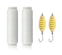 GTYHH Sedal De Pesca De 2 Piezas, Anzuelos De Señuelo De Metal De 2 Piezas, Sedal De Cebo De Nailon, Sedal De Pesca Elástico, Sedal De Nailon para Pesca, Accesorios De Pesca