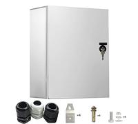 GTYORUS Armario eléctrico inoxidable, caja de conexiones 30x25x14 cm, placa de montaje aislante, resistente al agua, distribuidor montado en la pared