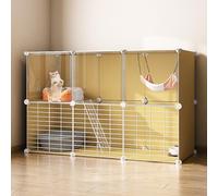 Gtzly Casa para Gatos, Jaula for Hurones, Casas for Gatos, Jaula for Gatos, Jaula for Animales PequeñOs for Gatitos, Cobayas, Conejos Y Chinchillas, Ventana for Gatos Al Aire Libre Catio (Size : 107*