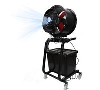 Gtzly Ventiladores de Agua, Ventilador de Piso PortáTil con Tanque de Agua de 42 L, Aspas de Ventilador de Metal de 300 W, Rango de Niebla de 26-33 Pies, for Deportes Al Aire Libre