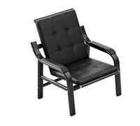 Gtzly Waiting Room Chair with Armrest, PU Leather Office Guest Seating Lobby Reception Chairs for Airport Clinic Hospital Bank Salon Barber(Black,67x75x87cm/26x29.5x34in)