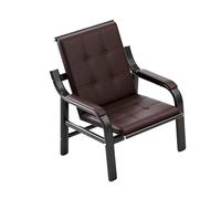 Gtzly Waiting Room Chair with Armrest, PU Leather Office Guest Seating Lobby Reception Chairs for Airport Clinic Hospital Bank Salon Barber(Brown,67x75x87cm/26x29.5x34in)