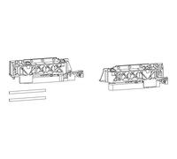 GU -966/150 - Carro de cartón tándem derecho, 150 kg