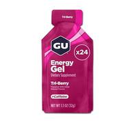 GU Energy Gel Energizante de Frutas del Bosque - Paquete de 24 x 32 gr - Total: 768 gr