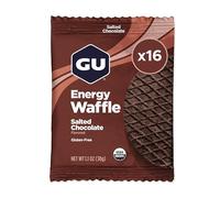 GU Energy Gofre de Chocolate Salado - Paquete de 16 x 30 gr - Total: 480 gr