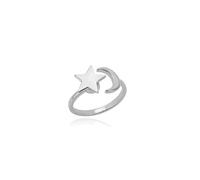 Gu Feng Anillos de ansiedad giratorios de circón para mujer Anillo giratorio de acero inoxidable