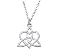 Gu Feng Celtics Love Knot Collar Colgante Geométrico Collar de cadena de triqueta de astilla antigua Amuleto Joyería Regalo para mujeres