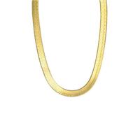 Gu Feng Collar De Cadena De Serpiente Gargantilla De Color Dorado De Acero Inoxidable Cadenas De Cuello De Espiga Para Mujeres Hombres Joyería Regalo De San Valentín