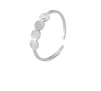 Gu Feng Elementos del planeta Tierra Anillos 4 símbolos alquímicos Tierra, Aire, Agua, Fuego, Acero inoxidable, Anillo ajustable, Astrología, Joyería