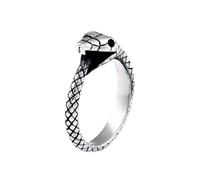 Gu Feng Joyería de acero inoxidable anillo vintage Ouroboros anillo de acero de titanio simple para hombre