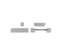 GU UNI-JET K-18677-00-*-* - Juego de tapas para puerta izquierda/derecha, blanco/plateado/marrón K-18677-00-*-* (blanco, derech